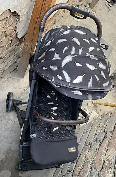 бишкек коляска: Балдар арабасы, Башка бренд, түсү - Кара, Колдонулган — 2