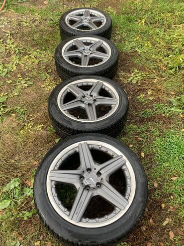 машина ман: Дөңгөлөктөр монтажда 245 / 45 / R 19, Кыш, Колдонулган, Комплект, Жеңил унаалар, Куйма, тешиктери - 5 — 1