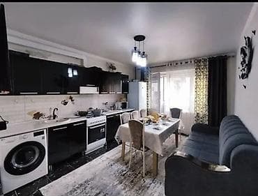 Квартиры: 1 комната, 51 м², 106 серия улучшенная, Кок-Жар мкр 106 серия улучшенная, 8 этаж, Евроремонт — 1
