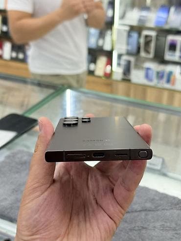 Техника жана электроника: Samsung Galaxy S24 Ultra, Колдонулган, 256 ГБ, түсү - Боз, 2 SIM — 2