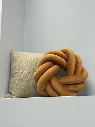 Текстиль: Декоративная подушка «узел» - Форма: объемный шар в виде — 3