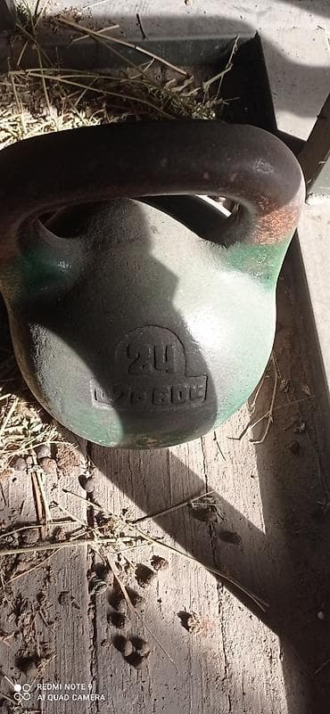 Спорт и хобби: Гиря 2шт по 24 кг Гиря 1шт по 16 кг — 2