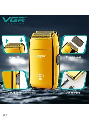 vgr триммер: Электробритва Роторная, До 60 мин — 3