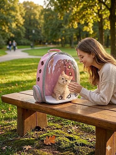 тай арзан: Продаю новую переноску-рюкзак «Иллюминатор» 🐾 ✨ Панорамное окошко — — 1