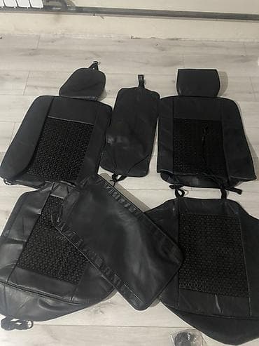 автомобильные сиденья бу: Чехлы Экокожа, С подушкой, цвет - Черный, Б/у, Самовывоз, Бесплатная доставка, Платная доставка — 7