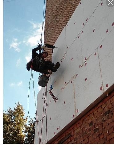 Утепление: Утепление и отделка фасадов с промышленного альпинизма - Монтаж — 4