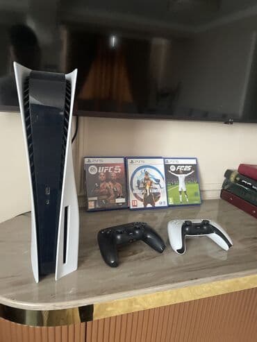 интернет приставки: Продается Игровая приставка Sony PlayStation 5 с двумя геймпадами — 6