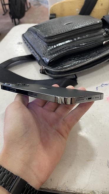 телфо: IPhone 13 Pro Max, Б/у, 128 ГБ, Черный, Защитное стекло, Чехол, 77 % — 3