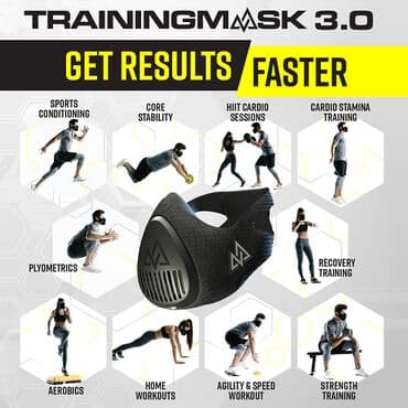 маска для тренировок: Тренировочная маска Training Mask 3.0 помогает регулировать поток — 3
