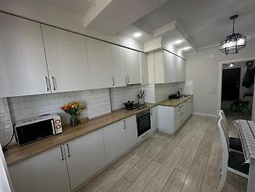 Квартиры: 3 комнаты, 100 м², Уметалиева/Фрунзе Элитка, 8 этаж, Свежий ремонт — 3