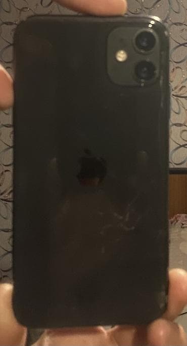 айфон 7 с: IPhone 11, Б/у, 128 ГБ, Черный, Защитное стекло, 75 % — 1