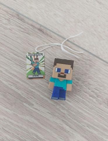 Фигурка-брелок Minecraft — Стив. - Компактная фигурка героя Стива в