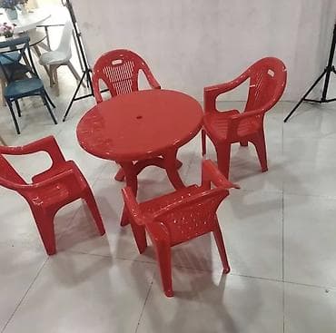 столл: Комплект садовой мебели, Стол, Пластик — 3