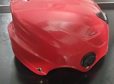 Шлемы: Защитный шлем (велосипед/самокат/ролики) - Яркий красный корпус с — 4