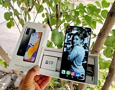 Redmi, Redmi Note 11 Pro, Колдонулган, 128 ГБ, түсү - Кара, 1 SIM, eSIM, 2 SIM