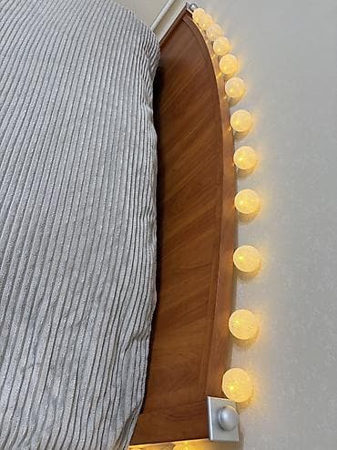 used bed: Двуспальная кровать, Б/у, С матрасом, длина - 200 см — 3