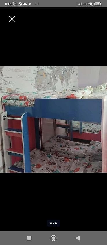 осд киндеры: Двухъярусная детская кровать, ЛДСП — 3