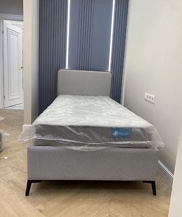 Дом и сад: Односпальная кровать, С мягким изголовьем, длина - 200 см — 5