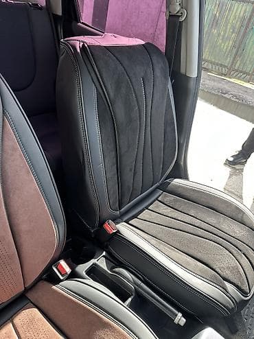 кожа авто: Чехлы Экокожа, С подушкой, цвет - Черный, Новый, Самовывоз — 1