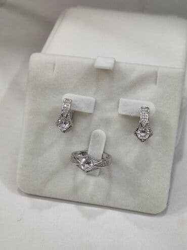 свадебное платье для высокой невесты: Серебряный Набор Классика Серебро 925 пробы Качество отличное — 7