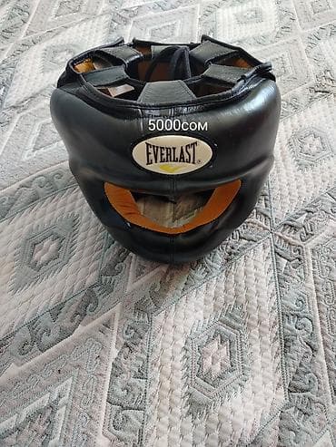 ледобур для рыбалки: Шлем для бокса Everlast, модель с полной защитой лица. - Цвет: черный — 1