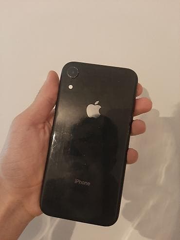 touch id: IPhone Xr, Б/у, 128 ГБ, Черный, Зарядное устройство, 74 % — 1