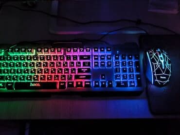 игровые клавиатуры: Клавиатура, Мембранная, Проводное подключение, Размер: 100% — 1