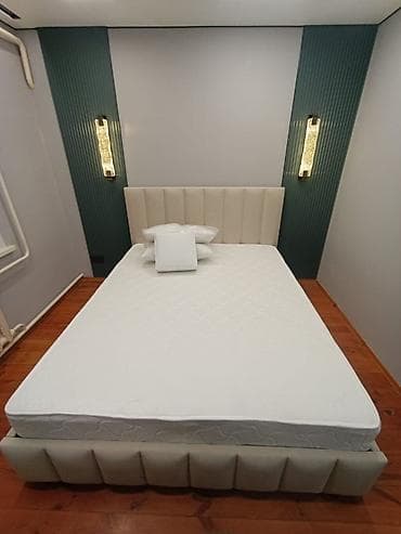 двуспальные кровати фото и цена: Двуспальная кровать, Новый, С матрасом, длина - 2000 см — 1