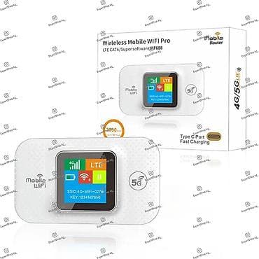 Техника и электроника: Портативный карманный Wi-Fi модем-роутер MF688 4G/5G работает на — 2
