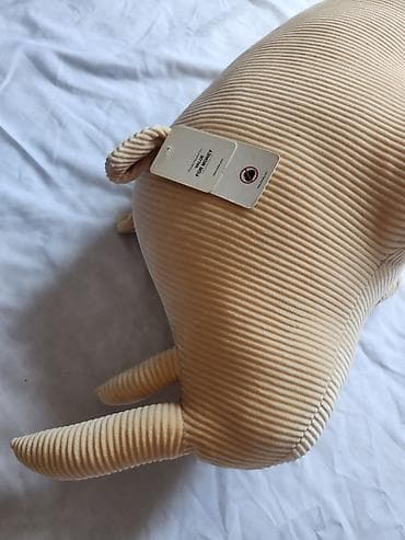 подуш: Мягкая игрушка-подушка «Носорог» - Форма: носорог с рогами и ушками - — 1