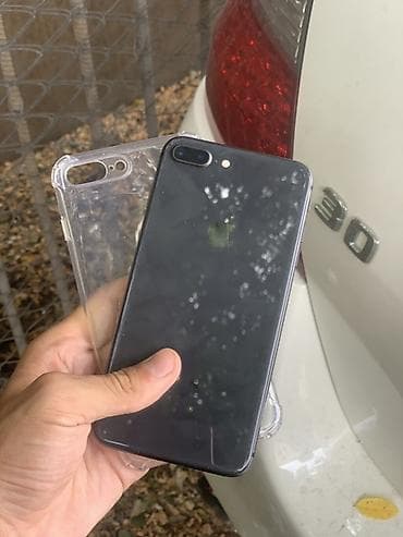 iphon 8 plus: IPhone 8 Plus, Б/у, 64 ГБ, Черный, Чехол, 100 % — 10
