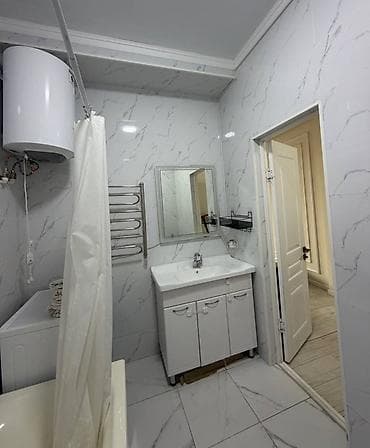 osh flat: 2 комнаты, 60 м², 12 мкр 4 этаж, Евроремонт — 9