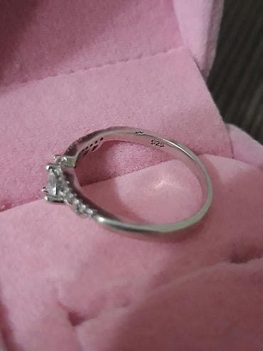 спортивный костюм м: Кольцо, Помолвочное, Проба 925, Женские, Фианит — 6