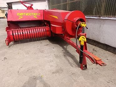 кожа кашолок: Пресс-подборщик Киргизстан-2 + трактор (на фото – техника — 4