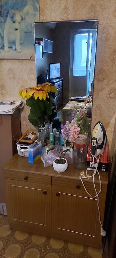 шкаф с зеркалом: Гарнитур для зала, Шкаф, ДСП — 2