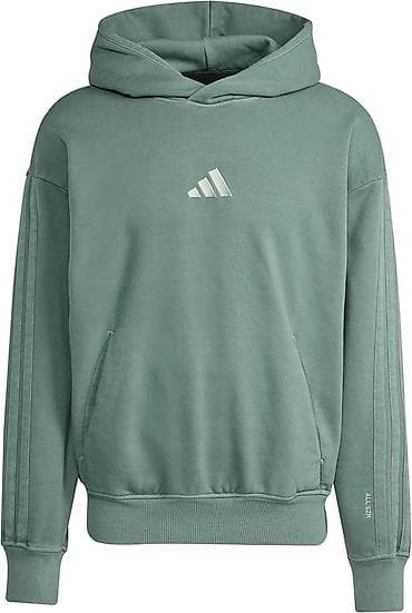 mn m: Мужская толстовка, M, L, XL, Adidas, Новый, цвет - Зеленый, Бесплатная доставка — 1