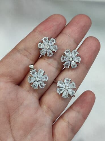 свадебные наборы ручной: Серебряный Набор Серебро 925 пробы Размеры имеются Цена Можете — 3