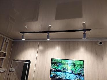 прожектар: Светильники трековые LED, белые - Комплект: алюминиевый трек (шина) и — 5