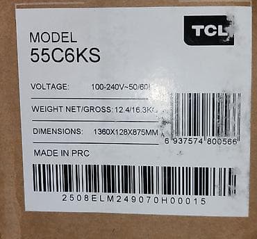 Продаю телевизор TCL 55C6KS — 55" QD‑Mini LED QLED Ключевые