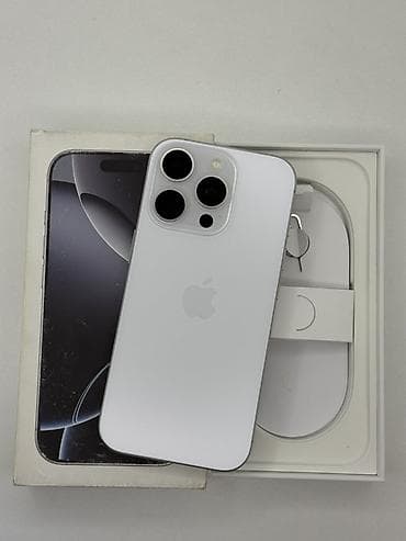 IPhone 16 Pro, Б/у, 1 ТБ, Белый, Коробка, 91 %
