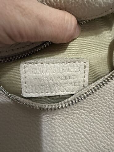 Чемодандар: Сумка через плечо, цвет молочный/айвори. Компактная полукруглая форма — 2