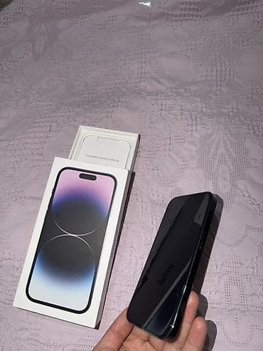 поко ф3 8256 цена в бишкеке: IPhone 14 Pro, Deep Purple, Кабель — 2