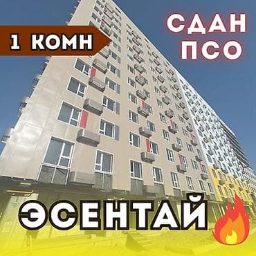 Батирлер: 1 бөлмө, 41 м², Элитка, 11 кабат, ПСО (өз алдынча бүтүрүү) — 1