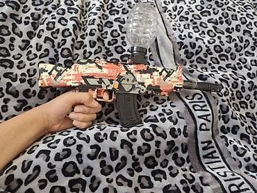 водный батут: Игровой автомат-бластер «AK47» для водяных шариков (gel balls) — 4