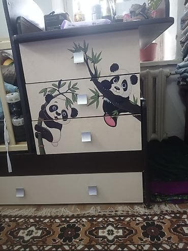 Офисная мебель: Манеж-кровать, Б/у, С комодом — 2