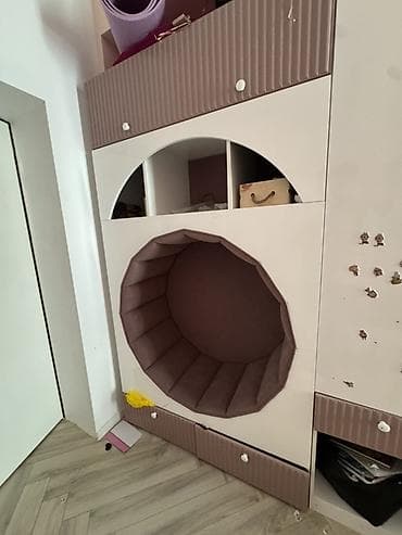 ешик терезе: Балдар гарнитурасы, Кыздар үчүн, Жыгач, түсү - Кызгылт — 8