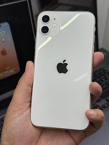 iphone за 0 руб: IPhone 11, Б/у, 128 ГБ, Белый, Чехол, Кабель, 100 % — 1