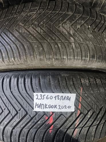 r16 4: Шины 235 / 60 / R 18, Всесезонная, Б/у, Пара, Hankook — 1