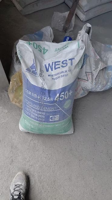 мишка из розы: WEST (Андижан) цемент, M-450, 50 кг/м³ — 1