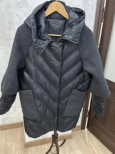 Пуховик, Короткая модель, Стеганый, XL